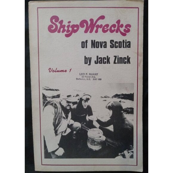 Shipwrecks of Nova Scotia by Jack Zinck – 1975 Vintage Maritime Paperback - Picture 1 of 3